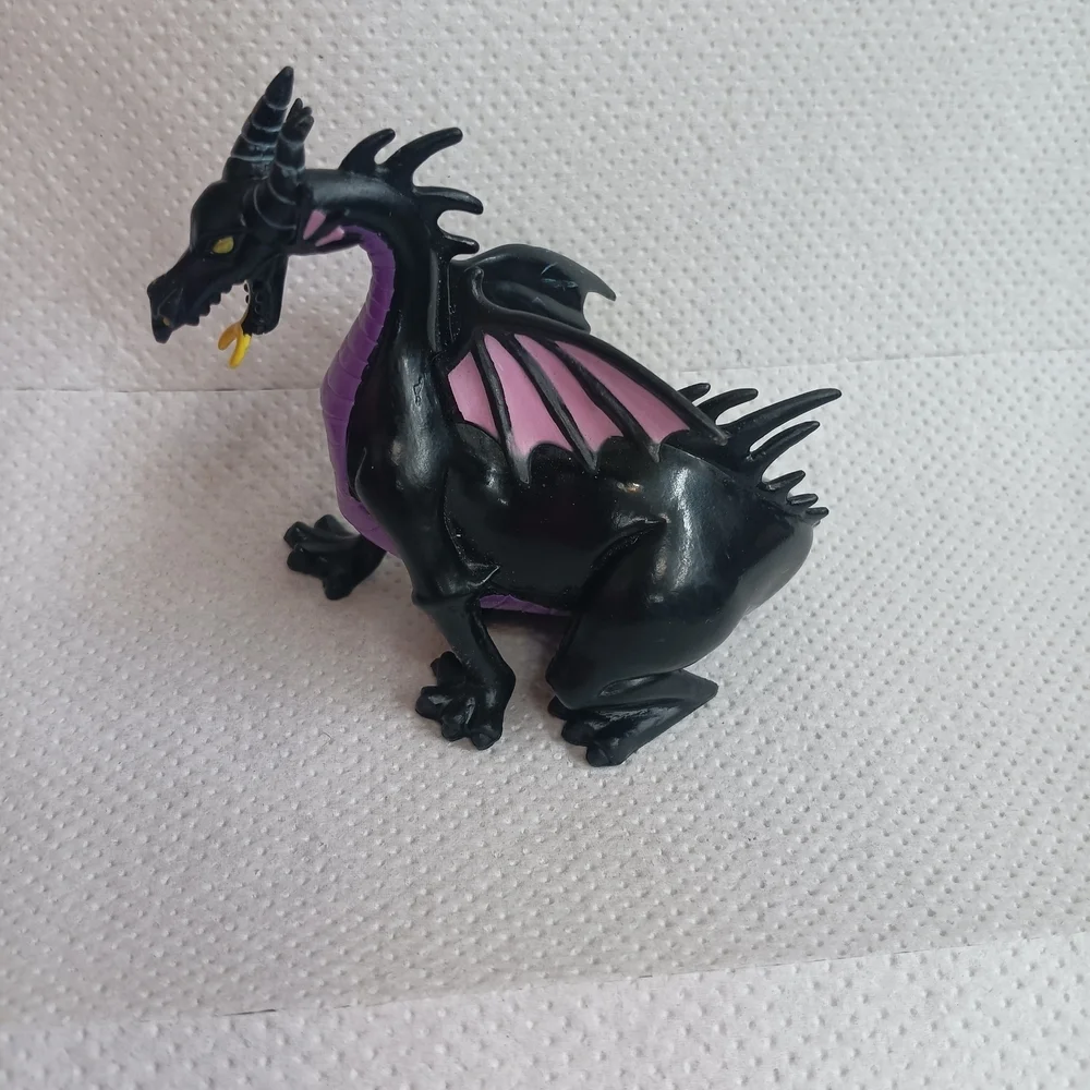 Disney Black and Purple Dragon Plush Toy